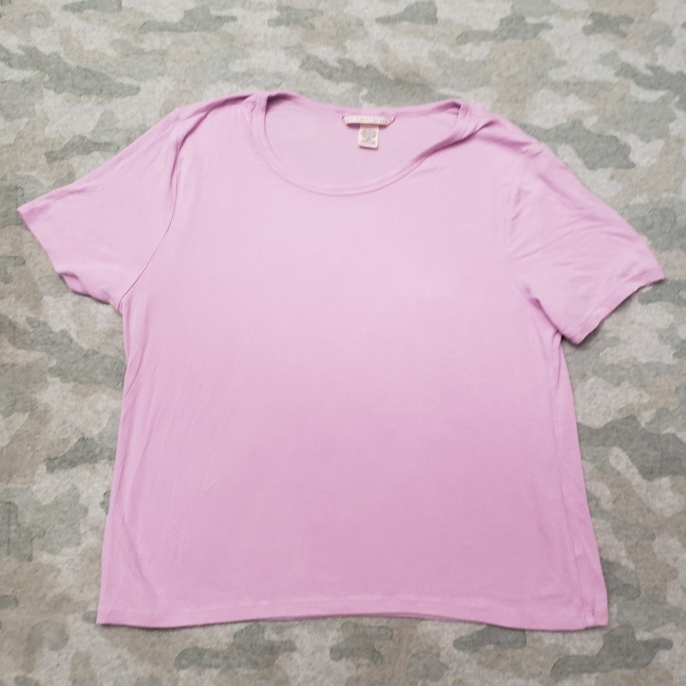 Victoria's Secret Top Womens Large Pink Short Sleeve‎